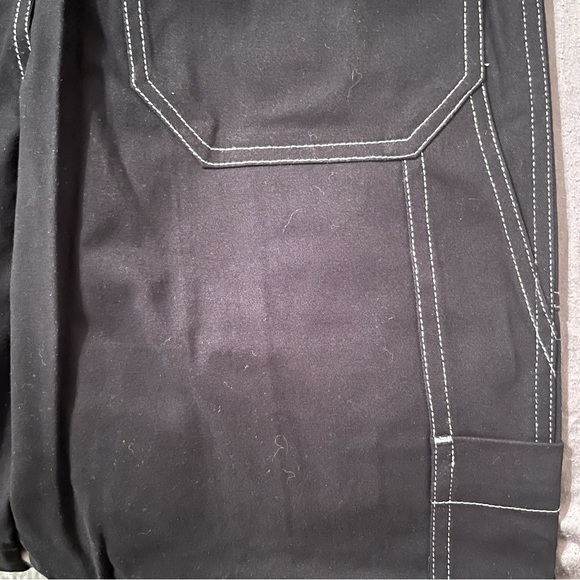 White Threaded Cargo Pants - Picture 6 of 8